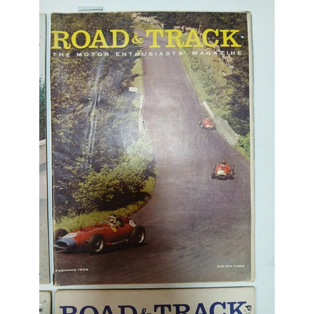 VINTAGE 1958 ROAD‎ AND TRACK MAGAZINE LOT OF 4 ISSUES RACING PERFORMANCE CARS